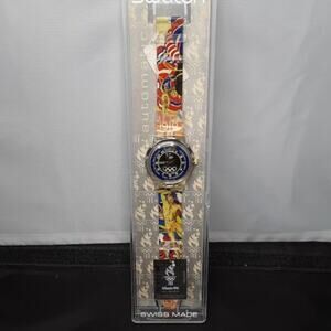 Vintage Swatch Automatic SAZ103 Stockholm 1912 Olympics NIB 1994